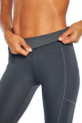 Bally Total Fitness Women's Standard Fiona Pocket Tummy Control 11" Bermuda Short, Black, Medium in Saudi Arabia
