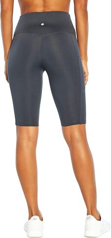 Bally Total Fitness Women's Standard Fiona Pocket Tummy Control 11" Bermuda Short, Black, Medium in Saudi Arabia
