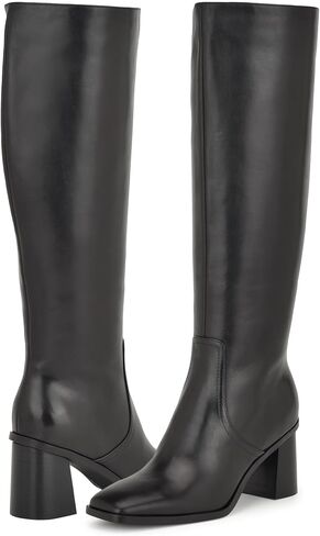 حذاء DORTHA بطول الركبة للنساء من Nine West، أسود 001، 8 in Kuwait