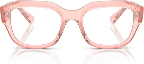 Ray-Ban RX7225 Leonid Square Prescription Eyewear Frames, Black/Demo Lens, 54 mm in Saudi Arabia