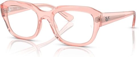 Ray-Ban RX7225 Leonid Square Prescription Eyewear Frames, Black/Demo Lens, 54 mm in Saudi Arabia