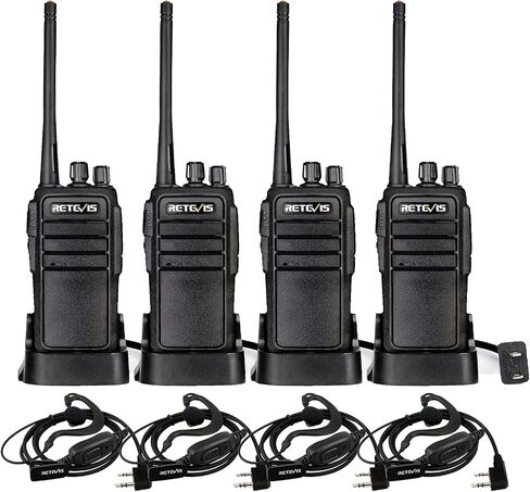 Retevis RT21 Walkie Talkies for Adults, 2 Way Radio Long Range, Two Way Radio Rechargeable, Handheld Radio, Portable, FRS, Durable, Heavy Duty, for Business(4 Pack) in Kuwait