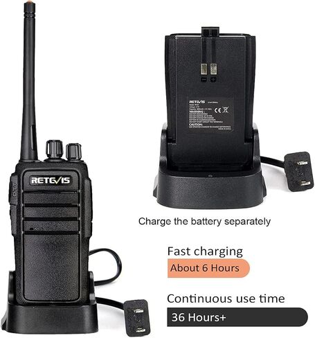 Retevis RT21 Walkie Talkies for Adults, 2 Way Radio Long Range, Two Way Radio Rechargeable, Handheld Radio, Portable, FRS, Durable, Heavy Duty, for Business(4 Pack) in Kuwait