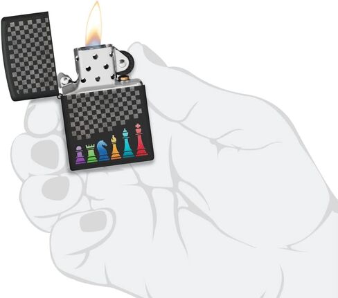 ولاعات ألعاب Zippo للبالغين من الجنسين، بلياردو كراكل باللون الأسود in Saudi Arabia
