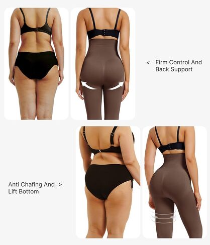 Nebility Compression Leggings for Women Tummy Control Butt Lifting Shapewear High Waist Thigh Slimmer Pants Body Shaper in Saudi Arabia
