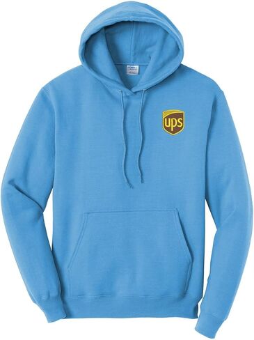 سويت شيرت بغطاء رأس مطرز من ALLNTRENDS UPS United Parcel Service (2XL، بني) in Kuwait