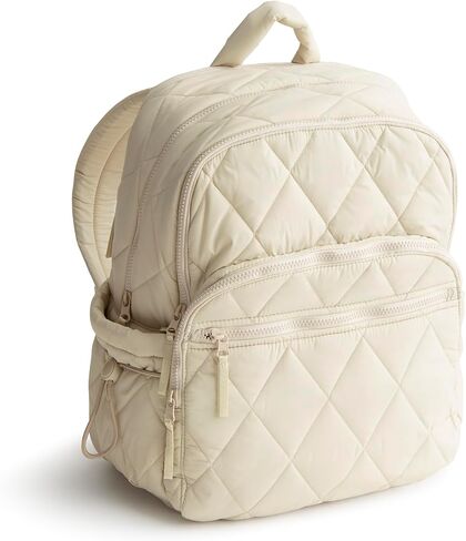 Vera Bradley Women's Nylon Large Bancroft Backpack, Potter's Clay, One Size in Saudi Arabia
