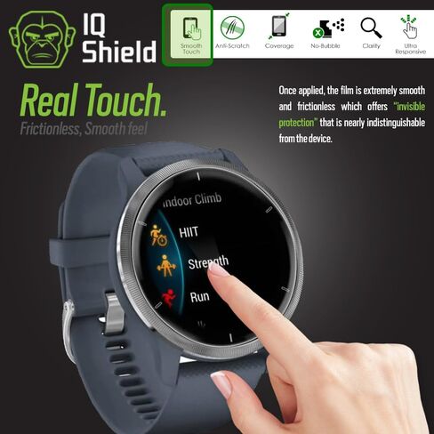 IQShield Screen Protector Compatible with Garmin Venu 2 / Garmin Venu 2 Plus 45mm (6-Pack) Anti-Bubble Clear TPU Film in Kuwait