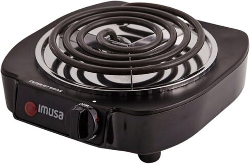 IMUSA USA GAU-80305 Electric Single Burner 1100-Watts, Black in Saudi Arabia