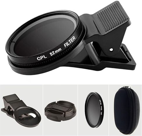 37mm CPL Phone Camera Lens, Universal Portable Camera Polarizer Filter Clip-On Camera Lens Polarizer, Polarized Phone Camera Lens Compatible with Most Mobilephone Models in Saudi Arabia