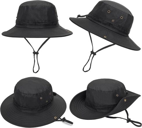 Sun Hat for Men/Women with UV Protection Wide Brim Bucket Hat Breathable Fishing Hat Safari Boonie Cap in Saudi Arabia