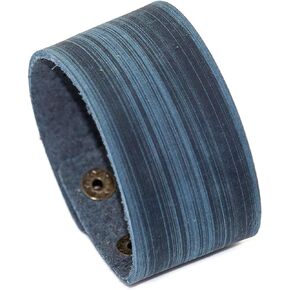 Punk Rock Wide Faux Leather Wristband Retro Adjustable Snap Bracelet Arm Band Cuff Bracelet