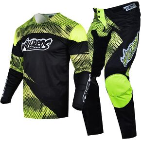 MX Jersey Pant Combo Motocross Gear Set Mens Cycling Motorcycle Mountain Bike Dirt Bike Offroad Racewear Adult