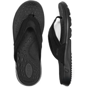 STQ Orthopedic Flip Flops for Women | Memory Foam Flip-flops for Plantar Fasciitis witn Arch Support Pain Relief