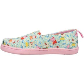 TOMS Kids Girls Peppa X Alpargata Slip On Flats Casual - Blue