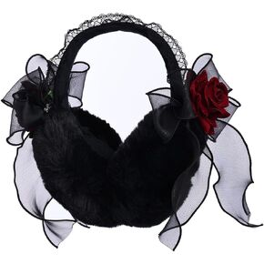 BPURB Cute Plush Warm Earmuffs Kawaii Girls Women's Lolita Warmer Muff Ear Cover Lovely Fold Headband Accessories