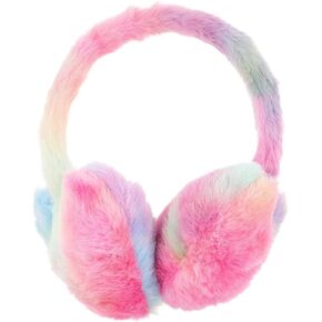 SOIMISS Women Winter Earmuffs Furry Heart Shape Ear Muffs Faux Fur Colourful Ear Covers Warm Ear Warmers