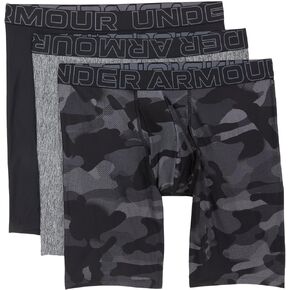 Under Armour Men's 3-Pack Performance Tech Print 9" Boxer Briefs