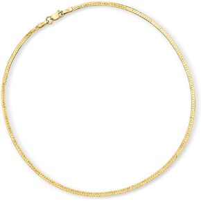 Ross-Simons RS Pure 1.5mm 14kt Yellow Gold Herringbone Anklet. 10 inches