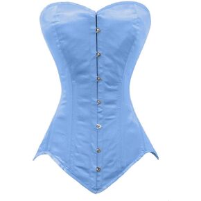 luvsecretlingerie Heavy Duty 26 Double Steel Boned Waist Training Satin Normal Torso Overbust Shaper Corset #8151-OT-SA