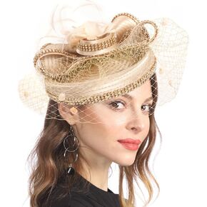 Fascinators Tea Party Hat for Women Derby Church Wedding Dress Cocktail Hats