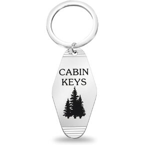 CENWA Cottage County Jewelry Lake Life Gift Cain Keys Cabin Home Keychain Outdoor Gift Camping Gift