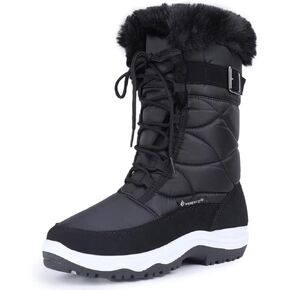 CIOR Women's Snow Boots Winter II Water-Resistant Fur Lined Frosty Warm Anti-Slip Boot