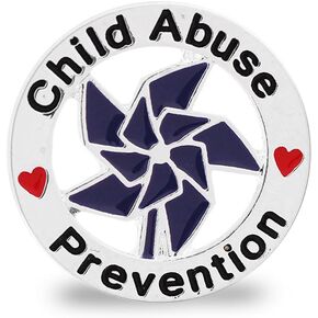 Fundraising For A Cause | Child Abuse Prevention Awareness Pins – Pinwheel Lapel Pins for Child Abuse/Neglect Prevention Fundraising, Awareness, and Gift-Giving
