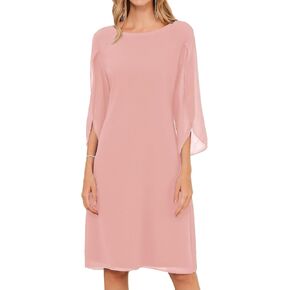GRACE KARIN Womens Chiffon Dresses Flutter Sleeve Party Wedding Cocktail Dress Size 8-20