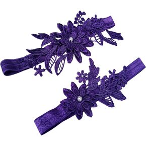 Garter for Bride Wedding Garter Set Floral Bridal Garter Lace