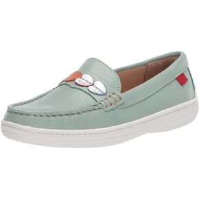 Marc Joseph New York Unisex-Child Leather Made in Brazil Heart Detail Penny Driver Loafer