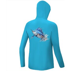 Palmyth Boys Fishing Shirt Youth Hoodie UPF 50+ Sun Protection Long Sleeve