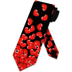 Falling Hearts tie broken heart ties Mens necktie