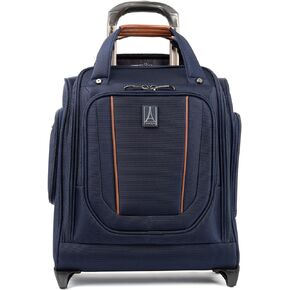 Travelpro Crew Versapack Softside Rolling Underseat Carry-on Bag, Men and Women, Jet Black, 16-Inch