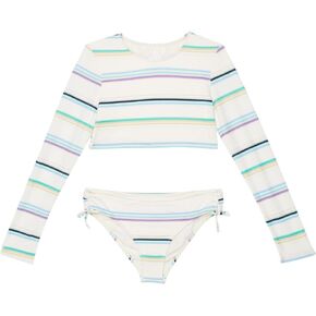 O'NEILL Girl's Lowtide Long Sleeve Crop Top Set (Little Kids/Big Kids)