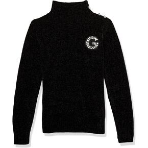 Girls' Long Sleeve Chenille Turtleneck Sweater