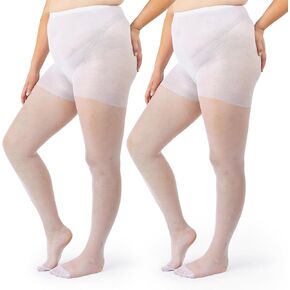 Plus Size Pantyhose for Women Soft Sheer Queen Tights