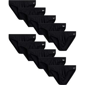 Reebok Men's Underwear - Quick Dry Performance Low Rise Briefs (10 Pack)