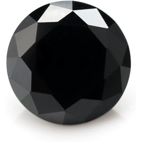 Round Brilliant Black Color Loose Cubic Zirconia 0.8-12mm CZ Stones For Jewelry,Nail Art