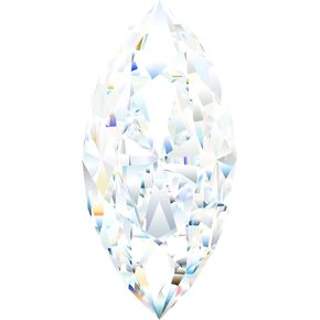 Moissanite Stone Loose Simulated Diamond D Colorless Brilliant Marquise Cut VVS1 Clarity Gemstones for Engagement Ring Pendant Necklace Jewelry Making with Certificate of Authenticity 1-3ct