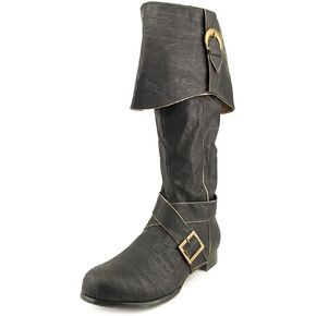 Ellie Shoes Men's 1" Heel Knee High Pirate with Buckle décor Boots Sizes