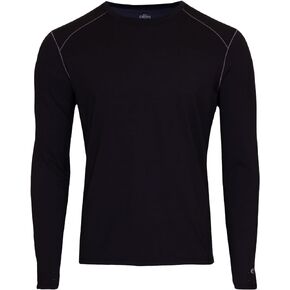 Hot Chillys Men's Clima-Tek Crewneck Active Base Layer | Breathable Moisture-Wicking Relaxed Fit Long Sleeve Thermal Shirt