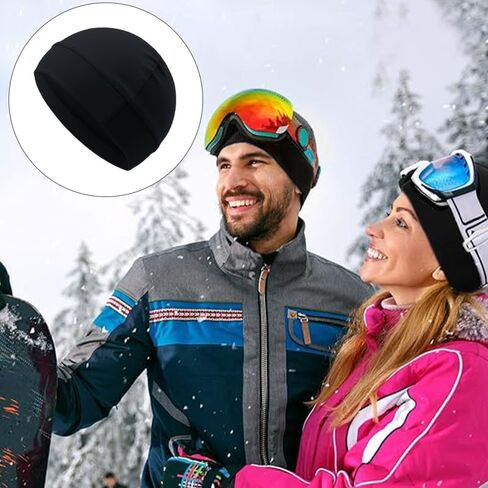 3 قطع من قبعات جمجمة النايلون من Qearl، قبعات نوم خفيفة الوزن، قبعات نوم تمتص العرق أثناء ركوب الدراجات، بطانة خوذة للرجال والنساء، متعددة الألوان in Kuwait