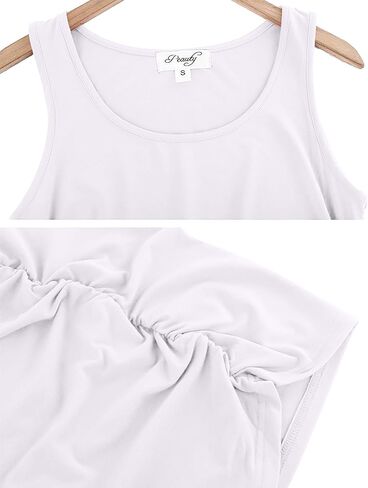 قمصان بيوتي للحوامل ذات مقاسات كبيرة وملابس مكشكشة عادية بدون أكمام in Kuwait