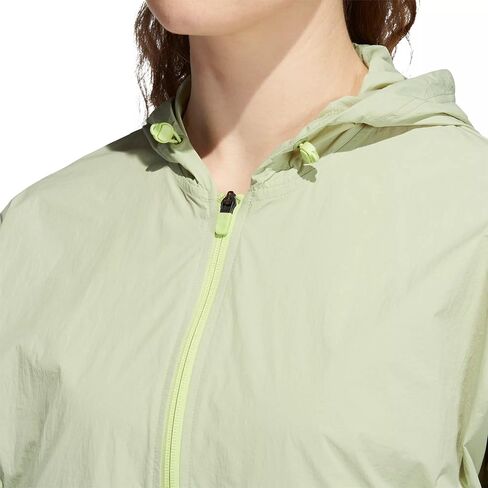 adidas Women's Utility Anorak Jacket, Magic Lime Small in Saudi Arabia
