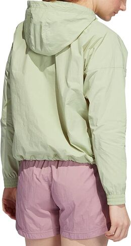 adidas Women's Utility Anorak Jacket, Magic Lime Small in Saudi Arabia