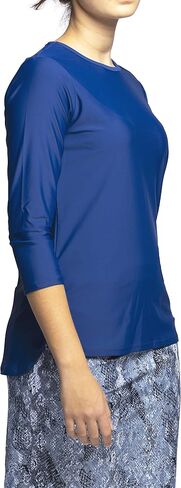 امرأة Tznius Rash Guard 3/4 كم رياضية للسباحة، التنس، الشاطئ، الرياضة، UPF 50+ حماية من الشمس in Kuwait