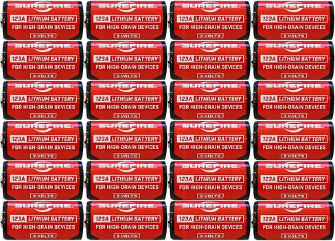 SureFire SF12-BB 123A 3-Volt CR123 Lithium Batteries - 24 Pack in Saudi Arabia