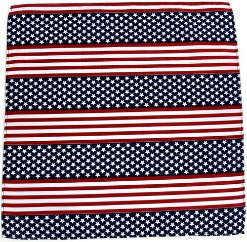 PS FLAG أحمر أبيض أزرق USA FLAG جيب مربع أحمر أبيض أزرق مقاس واحد in Kuwait