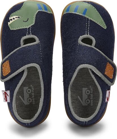 See Kai Run, Cruz II Slippers for Kids, Navy Dino, 5 in Saudi Arabia